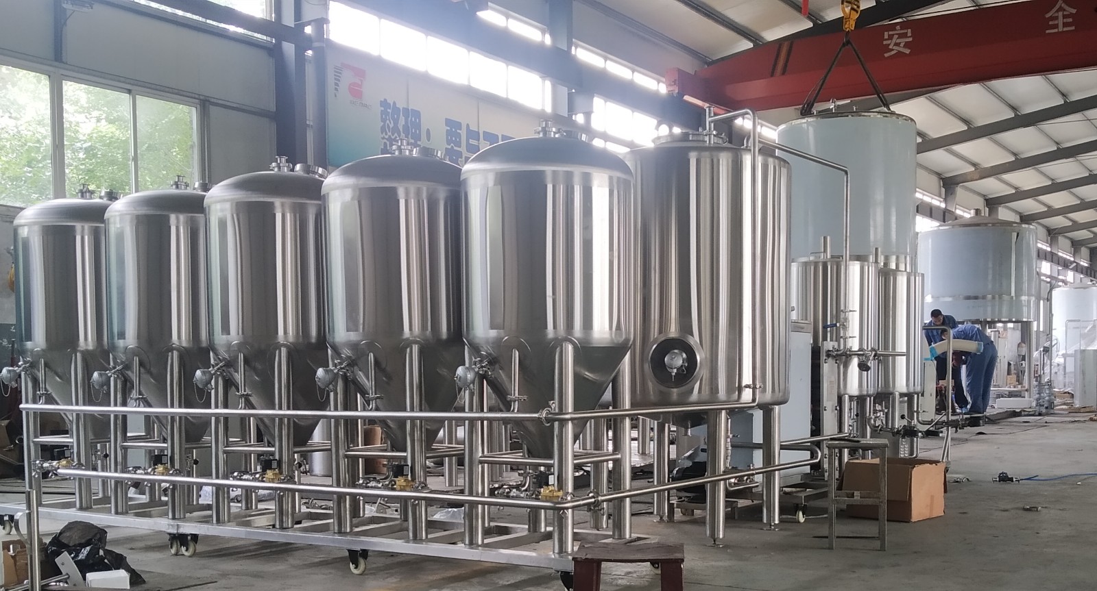 Pakistan complete small beer brewery system of Stainless steel from China factory 2020 W1